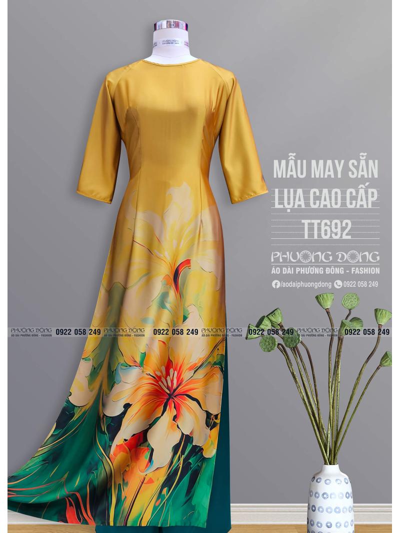 Áo Dài Truyền Thống Lụa Cao Cấp TT692